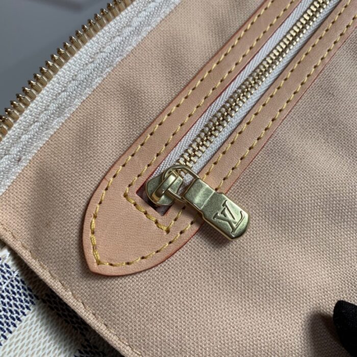 高仿LV Speedy 30 手袋（配肩带）DaAzur 涂层帆布枕头包