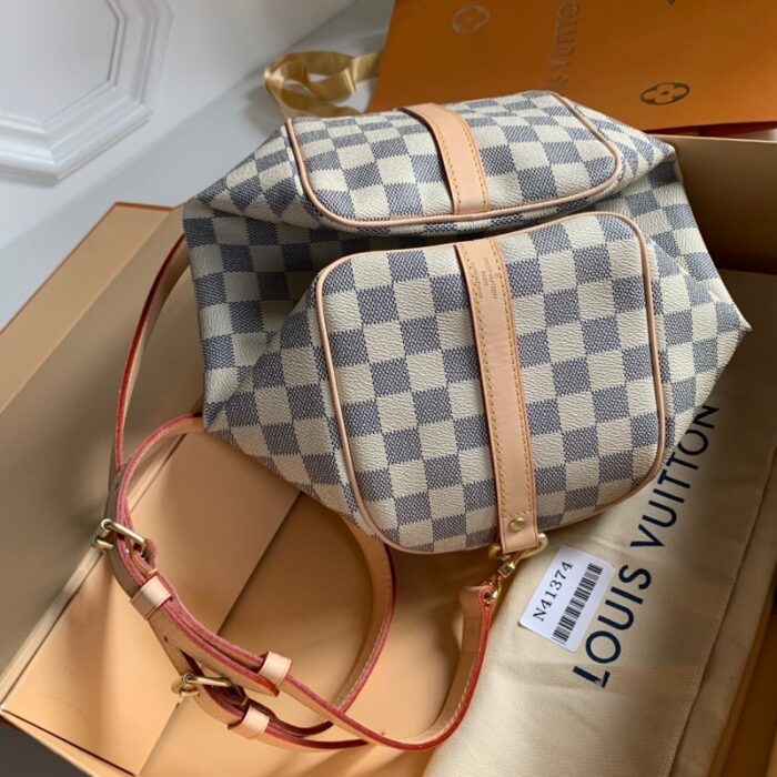 高仿LV Speedy 25 手袋（配肩带）DaAzur 涂层帆布枕头包