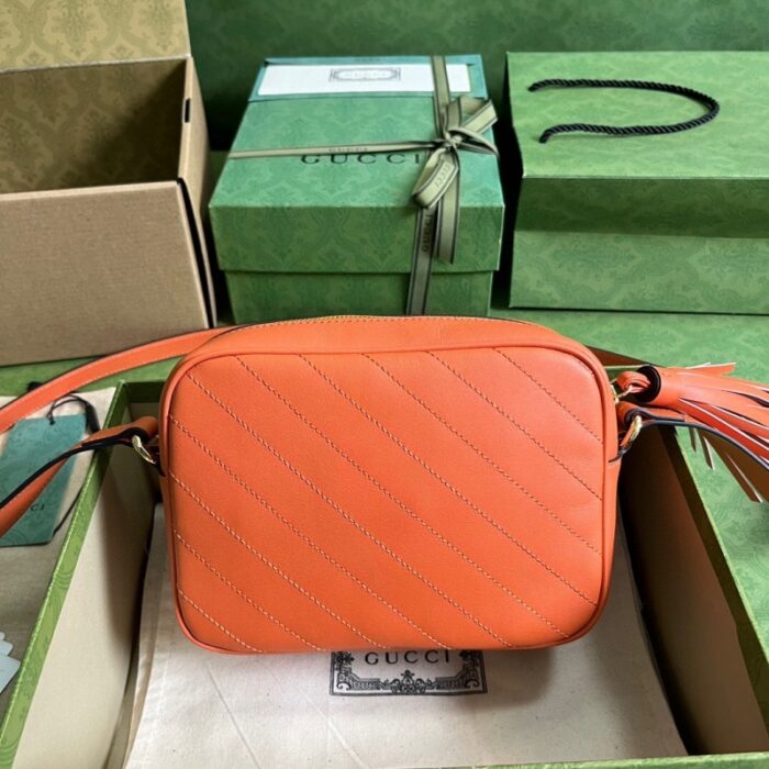 高仿742360 古驰Gucci Blondie系列小号肩背包 2023年新款斜挎单肩包 橙色