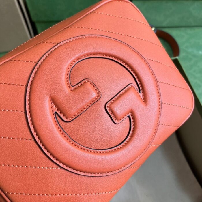 高仿742360 古驰Gucci Blondie系列小号肩背包 2023年新款斜挎单肩包 橙色