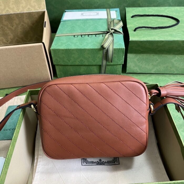 高仿742360 古驰Gucci Blondie系列小号肩背包 2023年新款斜挎单肩包 棕色