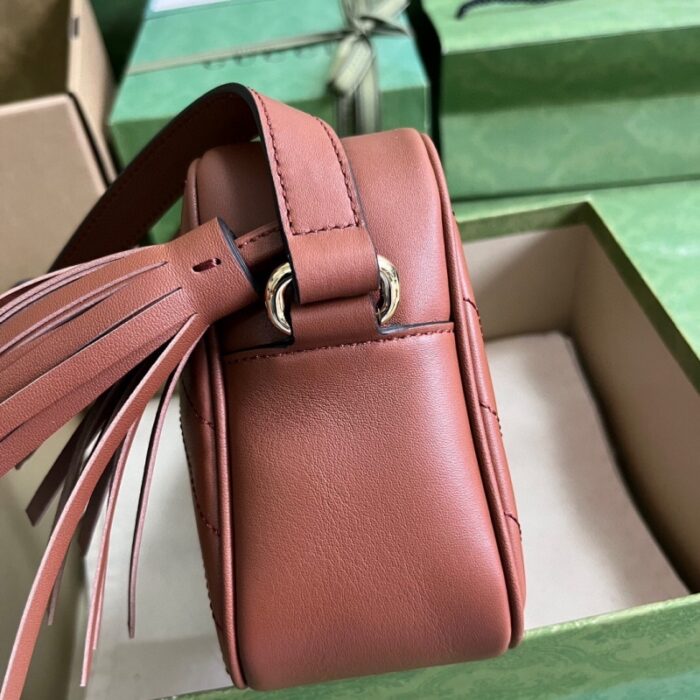 高仿742360 古驰Gucci Blondie系列小号肩背包 2023年新款斜挎单肩包 棕色