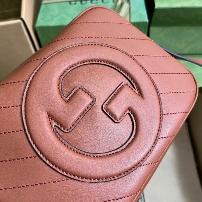 高仿742360 古驰Gucci Blondie系列小号肩背包 2023年新款斜挎单肩包 棕色