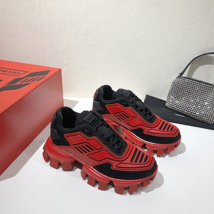 Prada Cloudbust Thunder 运动鞋 红黑 女式 PRD