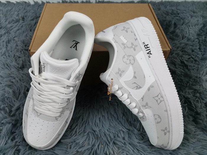 Nike Air Force 1 Low x Louis Vuitton Virgil Abloh 男士“白灰色”