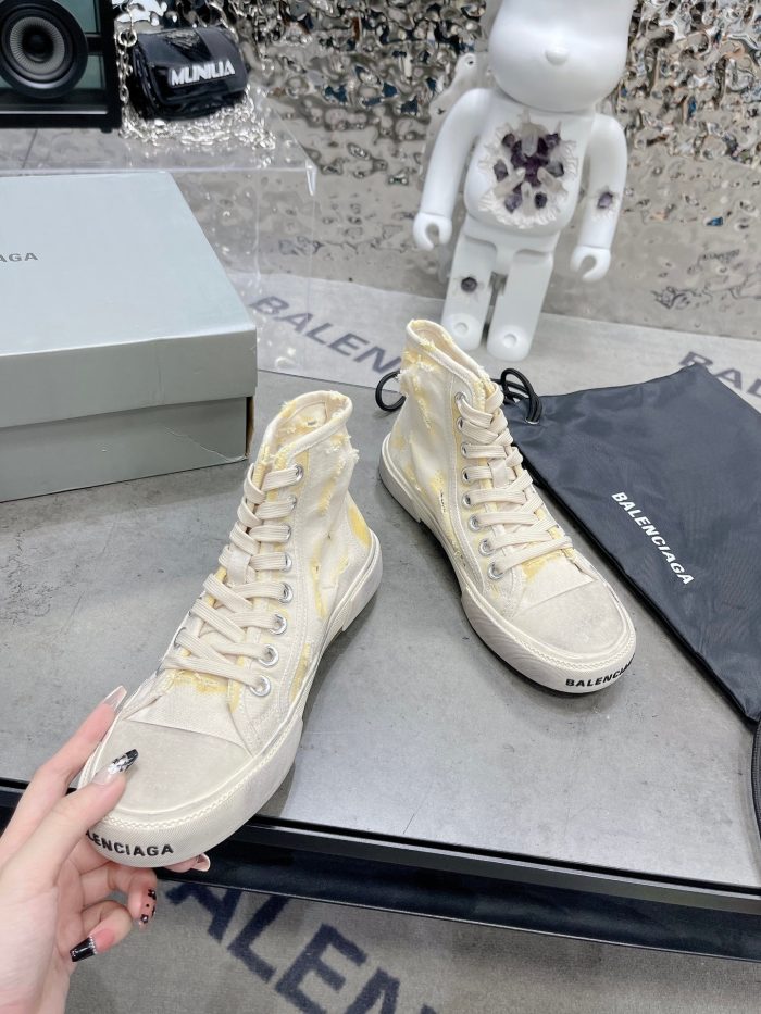 Balenciaga Paris 男士白色高帮运动鞋