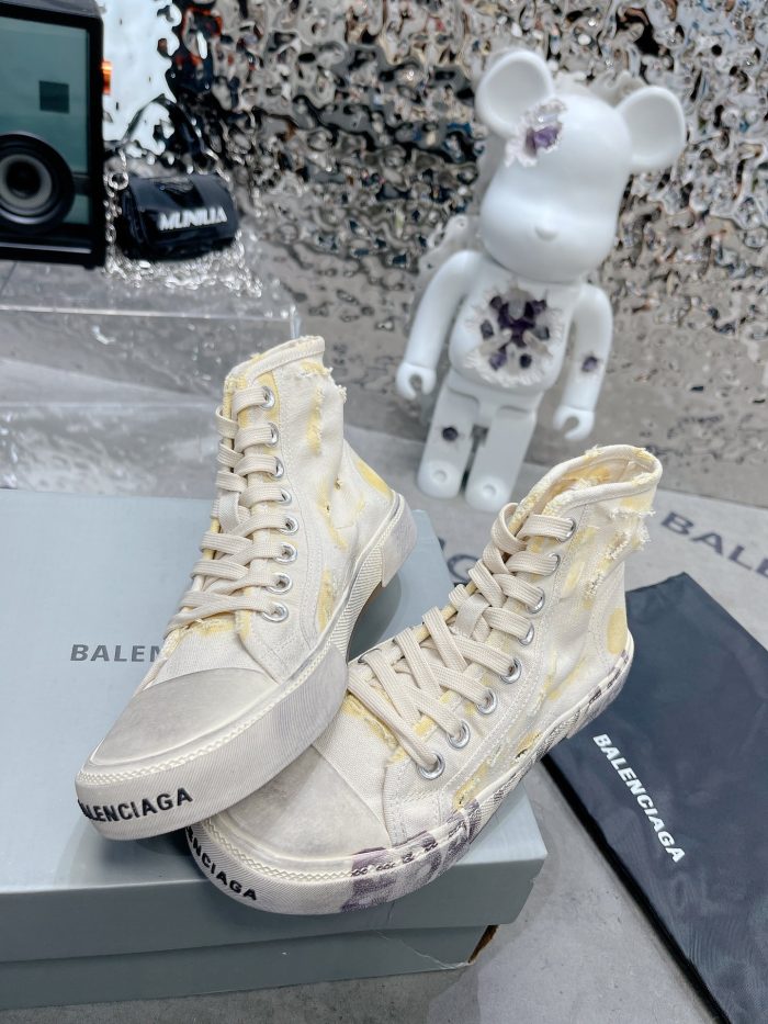 Balenciaga Paris 男士白色高帮运动鞋