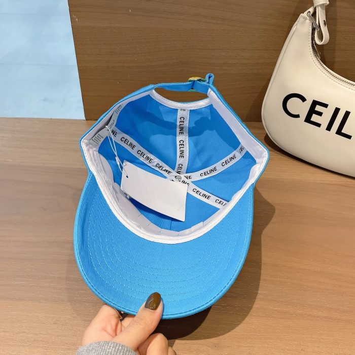 Celine 棉质蓝色棒球帽