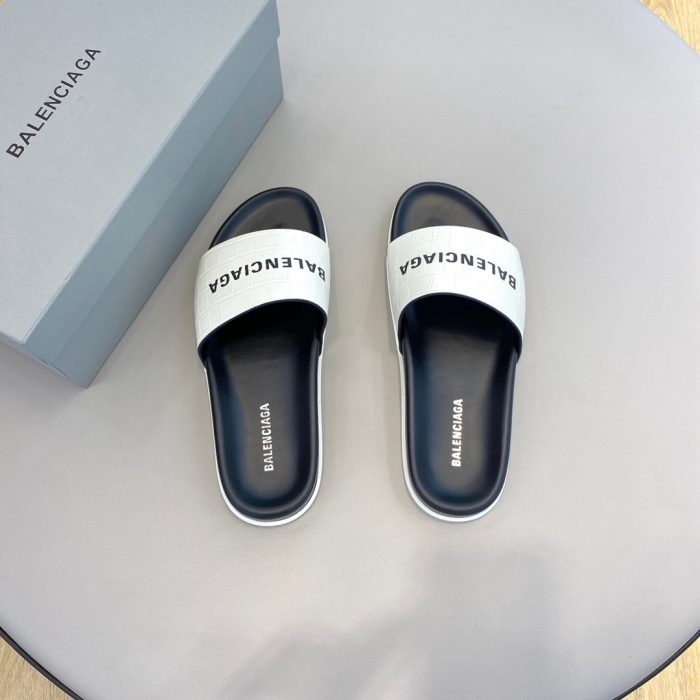 Balenciaga 男士白色拖鞋