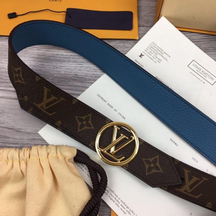 路易威登 LV Circle 双面腰带 Monogram 帆布，LV 女士腰带