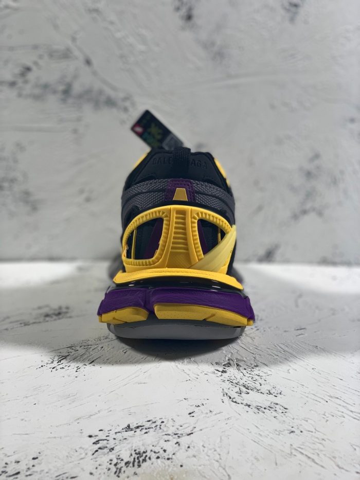 Balenciaga Track.2 男士透明鞋底运动鞋黑色/黄色