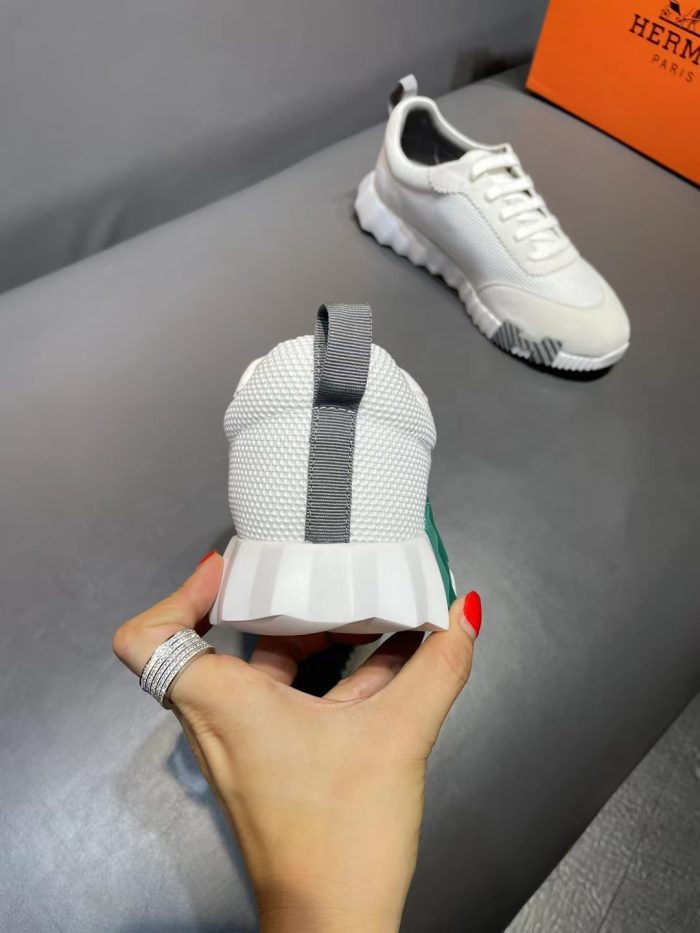 1:1爱马仕 (Hermes) 男士弹跳运动鞋米色