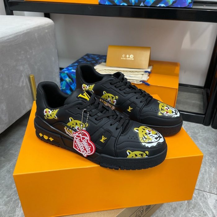 路易威登 男士运动鞋黑色 Nigo/Virgil Abloh LV 1A9JBL