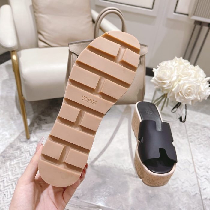 Hermes Eze 30 女式凉鞋黑色，女鞋 H221026Z 02350
