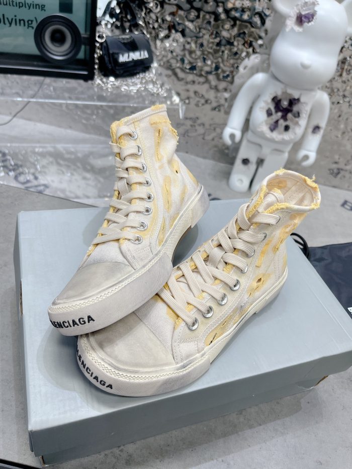 Balenciaga Paris 男士白色高帮运动鞋