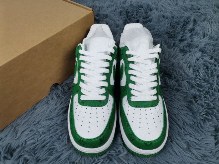 Nike Air Force 1 Low x Louis Vuitton Virgil Abloh 男士“白绿”