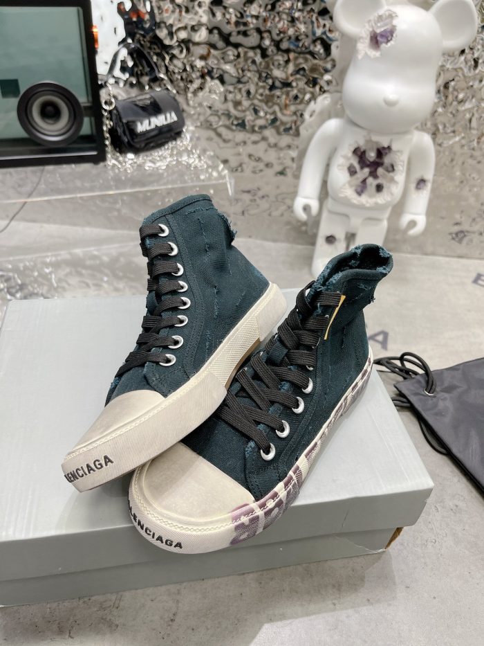 Balenciaga Paris 女式黑色高帮运动鞋