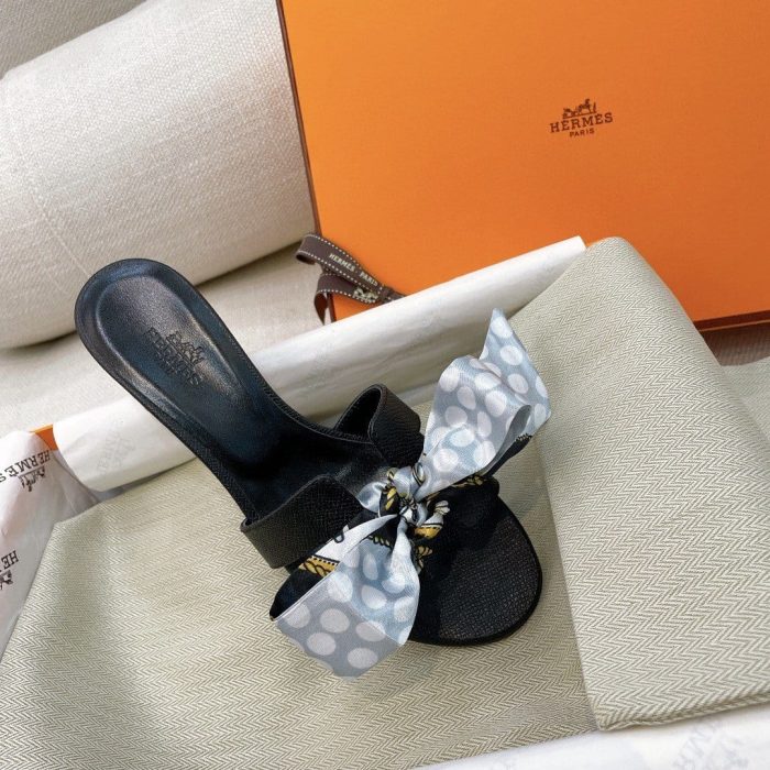 Hermes Oasis 女式凉鞋黑色，女鞋 H151215Z