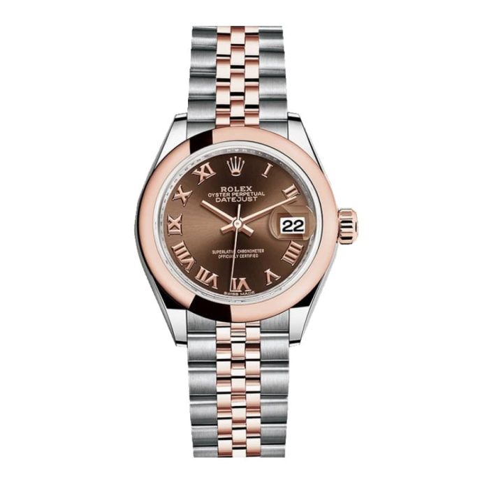 劳力士 Datejust 278341RBR 永恒玫瑰金和巧克力色钻石表盘 Jubilee