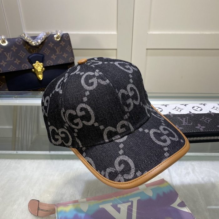 Gucci GG 帆布棒球帽黑色