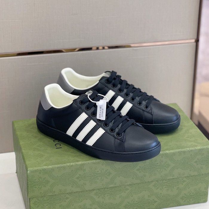 Gucci x Adidas 男士运动鞋黑色 707861