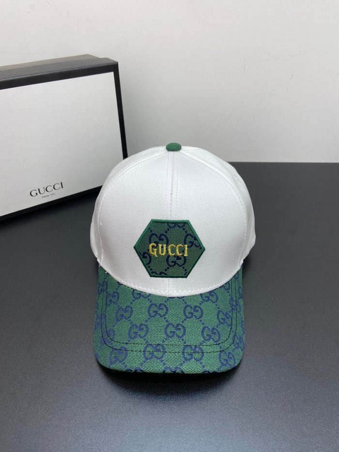 Gucci GG 棒球帽 白色 GG 帽子