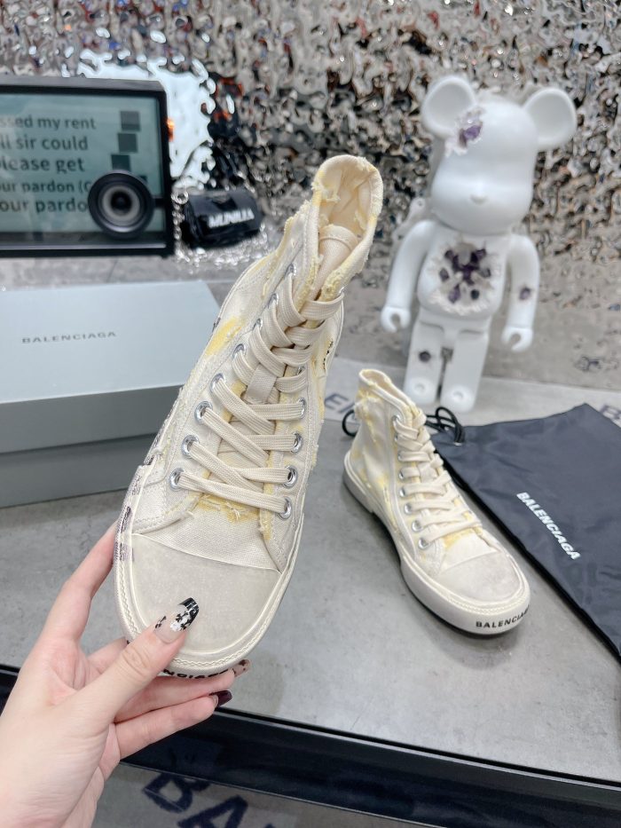 Balenciaga Paris 男士白色高帮运动鞋