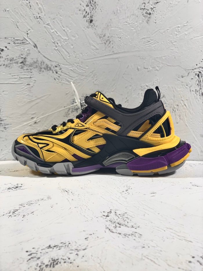 Balenciaga Track.2 男士透明鞋底运动鞋黑色/黄色