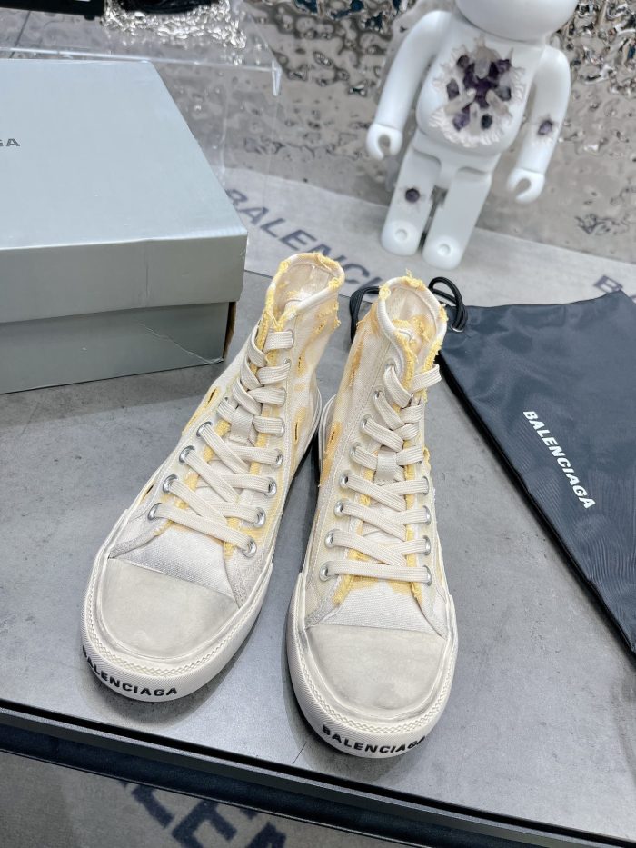 Balenciaga Paris 男士白色高帮运动鞋