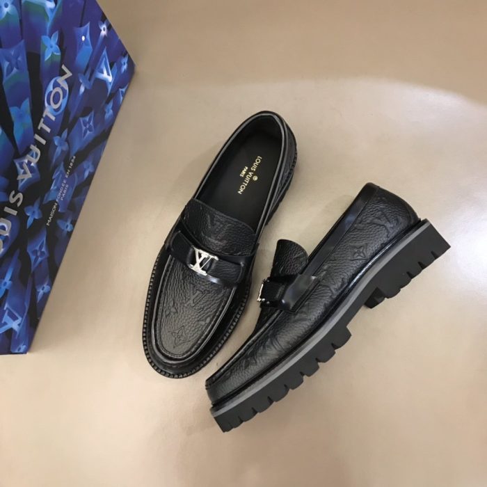 路易威登 Major 乐福鞋 Monogram Denim Black 男士 LV