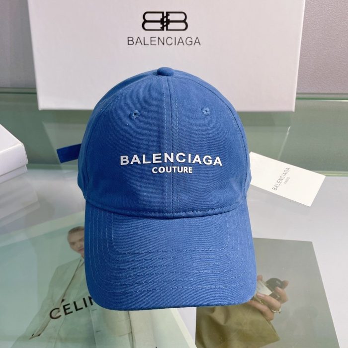 Balenciaga 蓝色徽标棒球帽