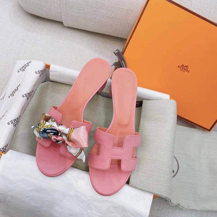 Hermes Oasis 女式凉鞋粉色，女鞋 H151215Z