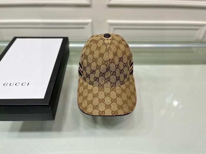 Gucci GG 帆布棒球帽 棕色