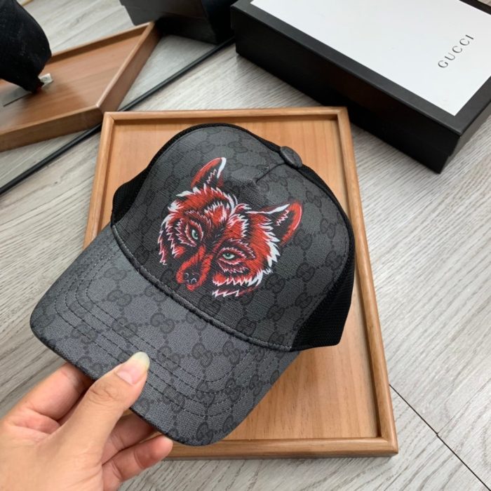 Gucci GG 帆布棒球帽黑色