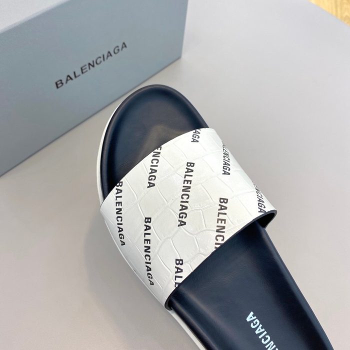 Balenciaga 男士白色拖鞋