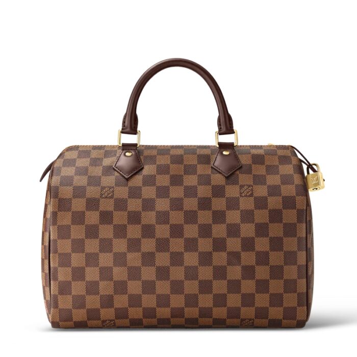 高仿LV Speedy 30 手袋（无肩带）DaEbene 涂层帆布 LV枕头包