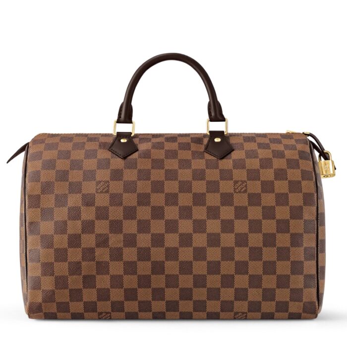 高仿LV Speedy 35 手袋（无肩带）DaEbene 涂层帆布 LV枕头包