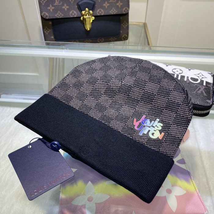 黑色 LV 头饰 Louis Vuitton 毛线帽