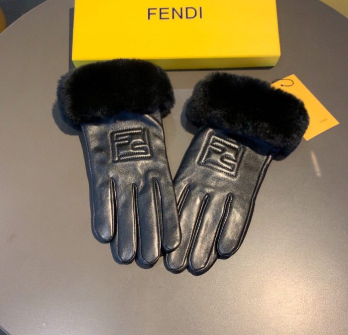 芬迪 (Fendi) 黑色手套