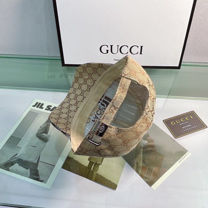 Gucci GG 帆布棒球帽米色