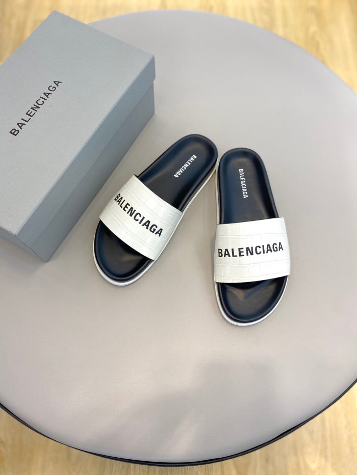 Balenciaga 男士白色拖鞋