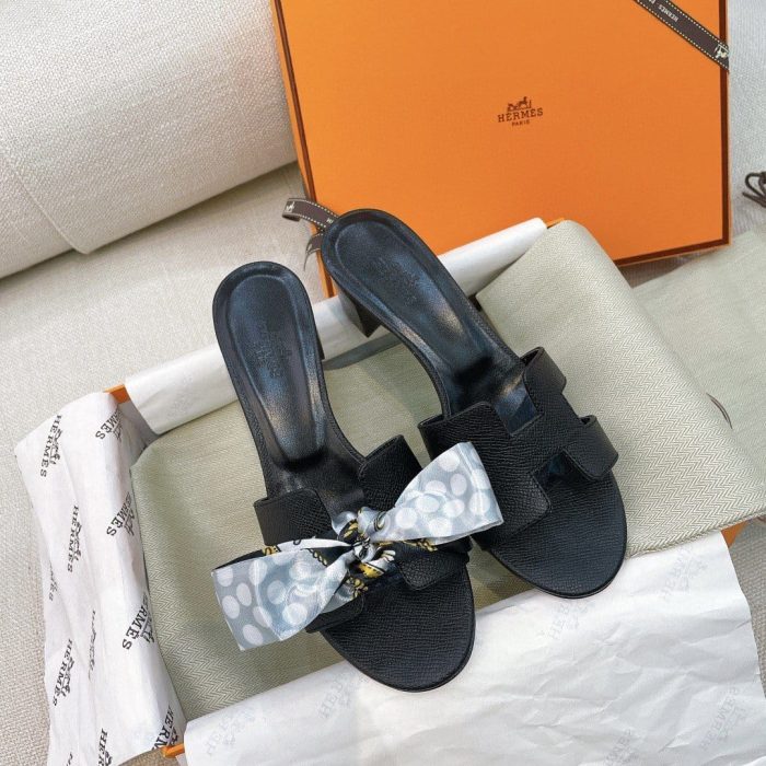 Hermes Oasis 女式凉鞋黑色，女鞋 H151215Z