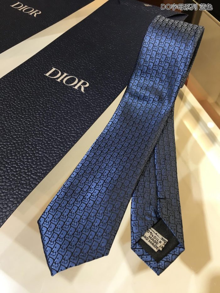 Dior Oblique 领带 蓝黑真丝 Dior 男士领带 93C1046A0121_C975