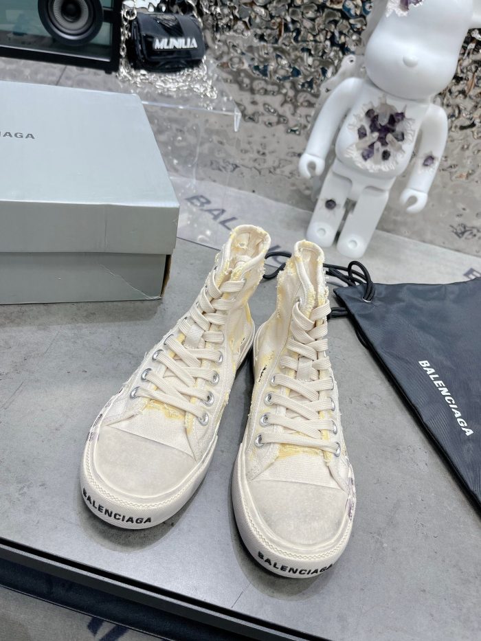 Balenciaga Paris 男士白色高帮运动鞋