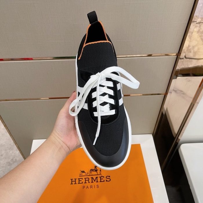 Hermes Depart 男士黑色运动鞋