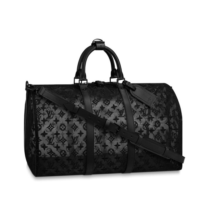 高仿LV Keepall 50 旅行袋 黑色