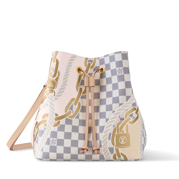 高仿LV Nautical 系列 NEONOE 中号手袋 LV航海印花水桶包