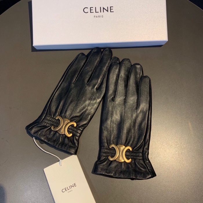 Celine Triomphe 黑色手套