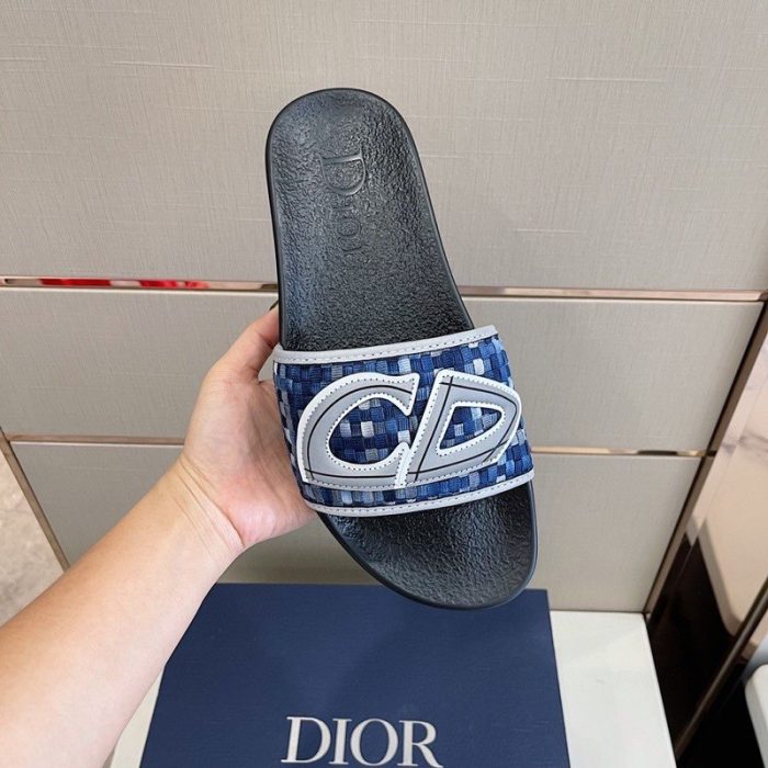 Christian Dior Aqua 男士黑色/蓝色凉鞋 CD