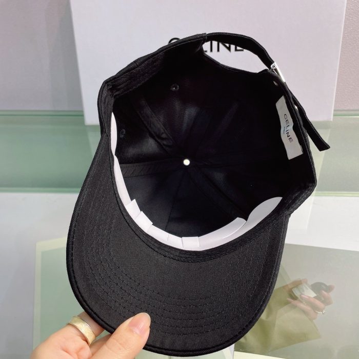 Celine 黑色棉质棒球帽
